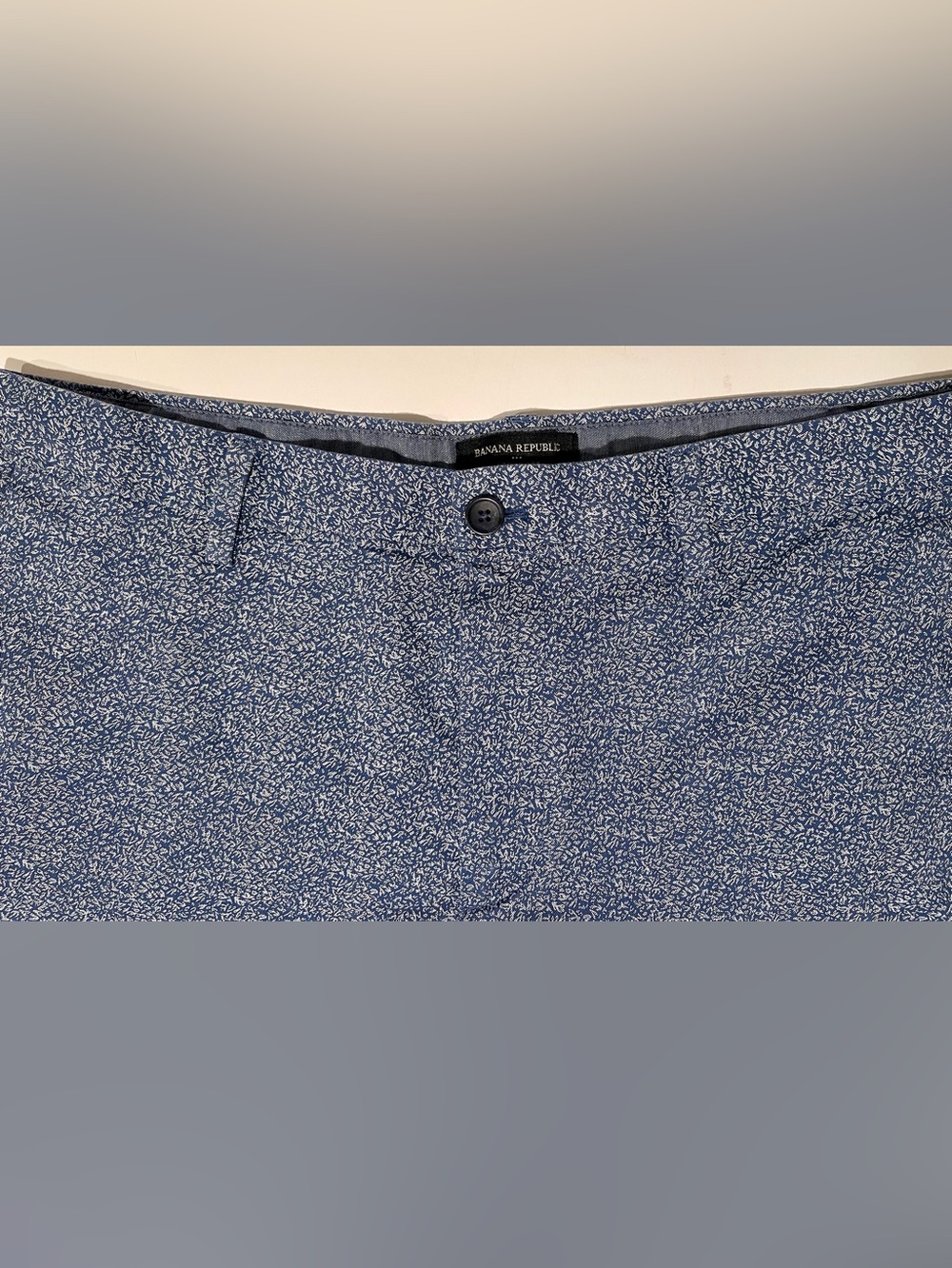 Banana Republic Men’s Blue Printed Aiden Short size 36